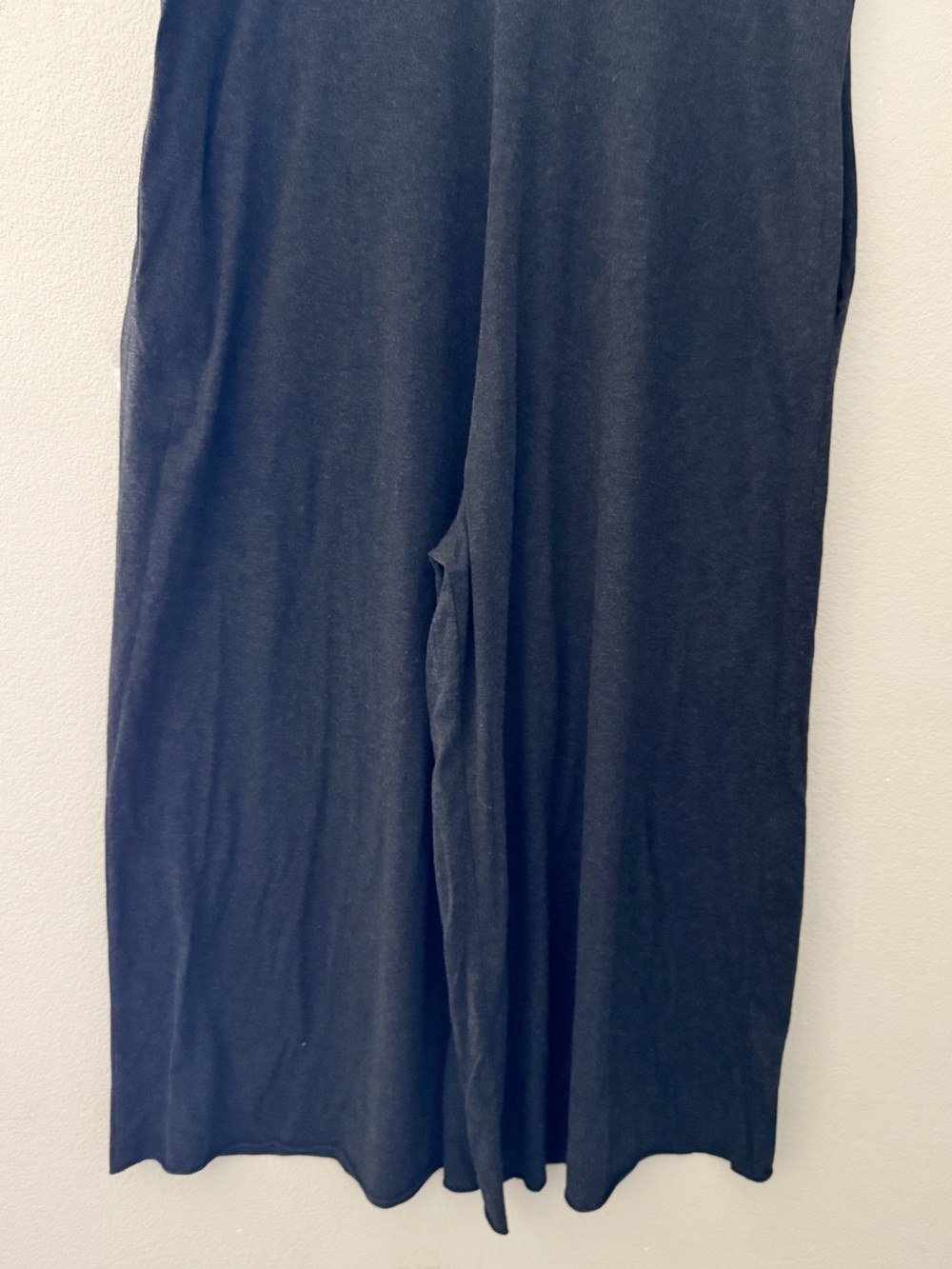 Natural Life Wide leg Jumpsuit One Size Charcoal Sleeveless V Neck Casual Lounge - Picture 8 of 11